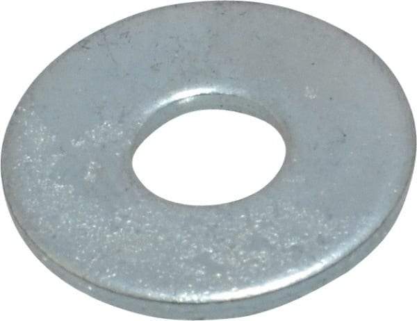 Value Collection - M5 Screw, Steel Fender Flat Washer - 5.3mm ID x 15mm OD, 1.2mm Thick, Zinc-Plated Finish - All Tool & Supply