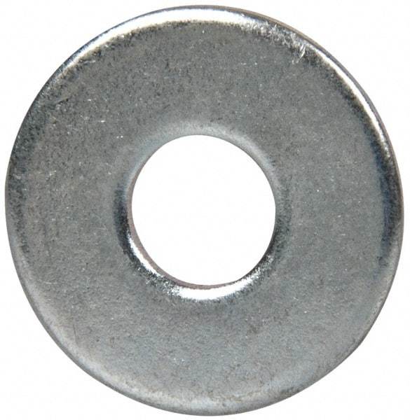 Value Collection - M6 Screw, Steel Fender Flat Washer - 6.4mm ID x 18mm OD, 1.6mm Thick, Zinc-Plated Finish - All Tool & Supply