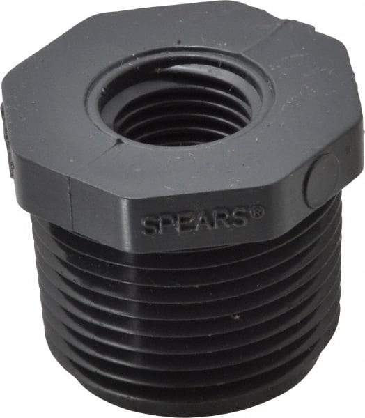 Value Collection - 3/4 x 1/4" PVC Plastic Pipe Reducer Bushing - Schedule 80, MIPT x FIPT End Connections - All Tool & Supply