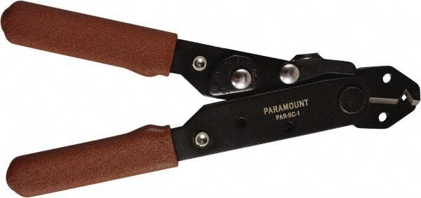 Paramount - 24 to 10 AWG Capacity Wire Stripper - 5" OAL, Plastic Dipped Handle - All Tool & Supply