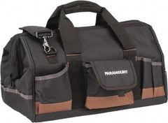 Paramount - 31 Pocket Black & Brown Polyester Tool Bag - 18" Wide x 11" Deep x 12" High - All Tool & Supply