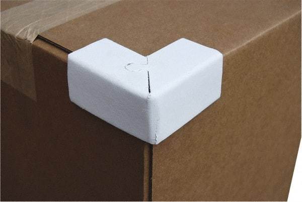 Vestil - 2" Long x 1-1/2" Wide x 1-1/2" High x 1/16" Thick Corner - White, Cardboard Box - All Tool & Supply