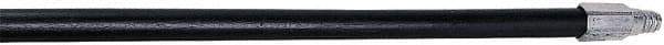 Rubbermaid - 60 x 1-1/16" Wood Handle for Push Brooms - Threaded Connection, Black - All Tool & Supply