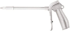 Value Collection - 230 Max psi Adjustable Safety Nozzle Adjustable Air Blow Gun - 1/4 NPT Inlet, 12" Tube Length, Chrome Plated Aluminum - All Tool & Supply