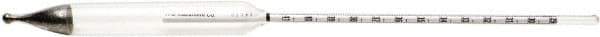 H-B Instruments - 305mm Long, Steel Baume Heavy Hydrometer - 0.5 Graduation, 0/35 Baume Range - All Tool & Supply