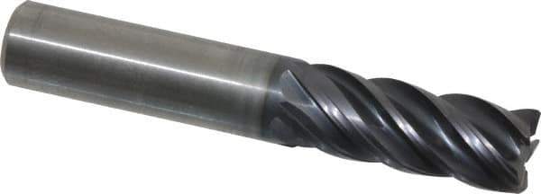 Kennametal - 1/2", 5 Flute, Solid Carbide, 0.03" Corner Radius End Mill - 3" OAL, 1-1/4" LOC - All Tool & Supply