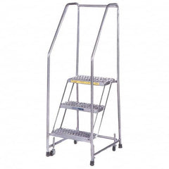 Ballymore - Rolling & Wall Mounted Ladders & Platforms Type: Rolling Style: Spring Loaded Rolling Safety Ladder - All Tool & Supply