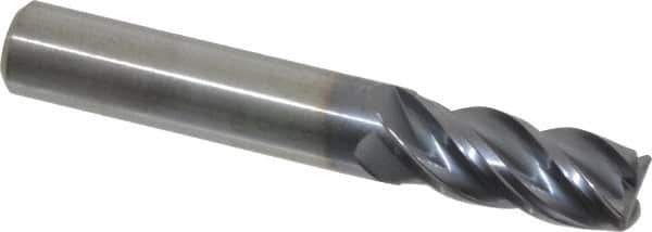 Kennametal - 3/8", 4 Flute, Solid Carbide, Corner Chamfer End Mill - 2-1/2" OAL, 7/8" LOC - All Tool & Supply