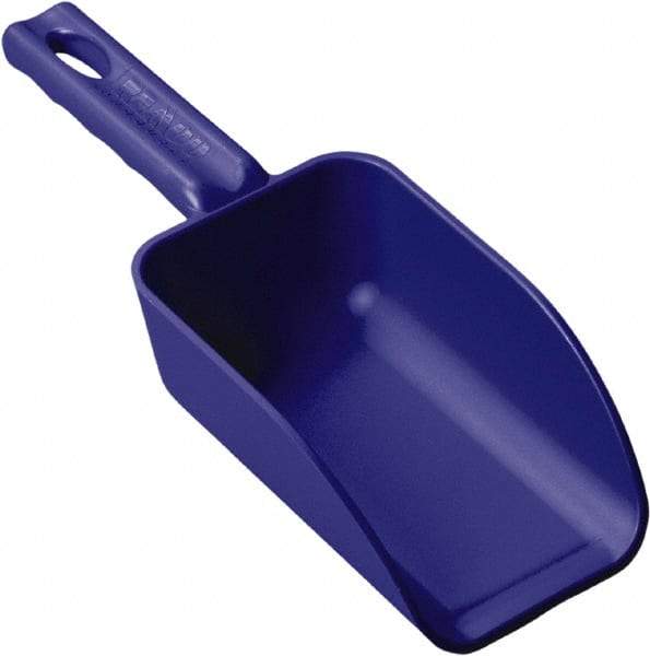 Remco - 16 oz Blue Polypropylene Flat Bottom Scoop - 3.2" Wide x 2" Deep Bowl, 10.4" OAL - All Tool & Supply