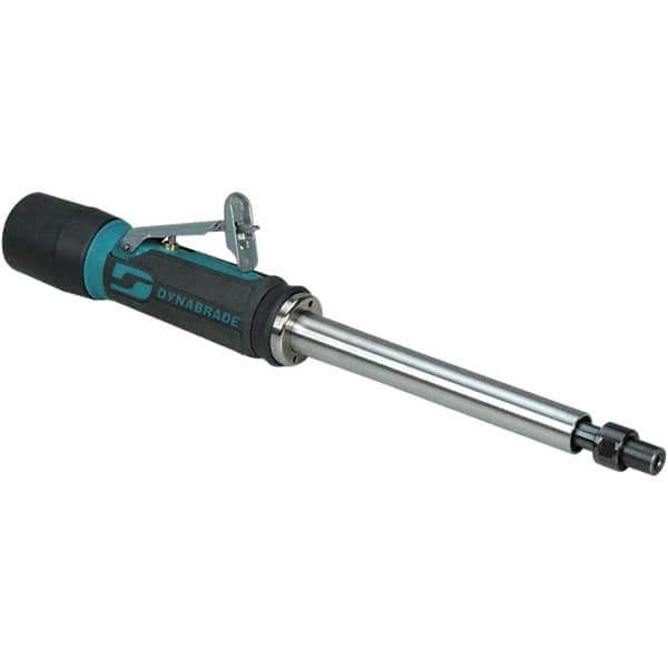 Dynabrade - 1/4" Collet, Straight Handle, Air Extended Length Die Grinder - 25,000 RPM, Rear Exhaust, 20 CFM, 0.4 hp, 90 psi, 1/4" Inlet - All Tool & Supply