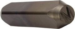 C.H. Hanson - 5/8" Character Size, M Character, Heavy Duty Individual Steel Stamp - All Tool & Supply