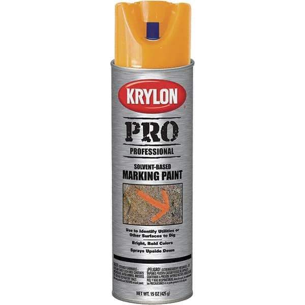 Krylon - 15 fl oz Orange Marking Paint - Solvent Base Formula - All Tool & Supply