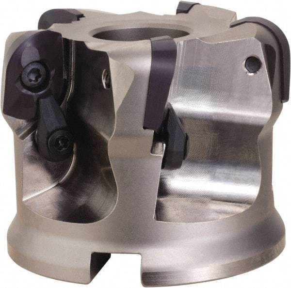 OSG - 6 Inserts, 4.921" Cutter Diam, 0.118" Max Depth of Cut, Indexable High-Feed Face Mill - 1.575" Arbor Hole Diam, 2.48" High, DFR20R125M40.0-06 Toolholder, ADMT20.. Inserts, Series PHOENIX-PDR - All Tool & Supply