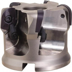 OSG - 5 Inserts, 3.15" Cutter Diam, 0.118" Max Depth of Cut, Indexable High-Feed Face Mill - 1-1/4" Arbor Hole Diam, 2.48" High, DFR20R080M31.7-05 Toolholder, ADMT20.. Inserts, Series PHOENIX-PDR - All Tool & Supply