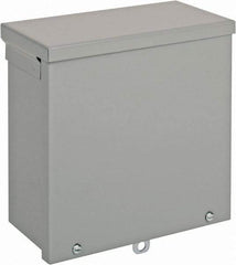 nVent Hoffman - Steel Junction Box Enclosure Screw Flat Cover - NEMA 3R, 8" Wide x 8" High x 4" Deep - All Tool & Supply