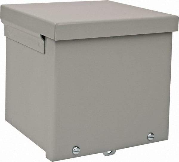 nVent Hoffman - Steel Junction Box Enclosure Screw Flat Cover - NEMA 3R, 6" Wide x 6" High x 6" Deep - All Tool & Supply