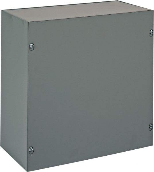 nVent Hoffman - Steel Junction Box Enclosure Screw Flat Cover - NEMA 1, 12" Wide x 12" High x 6" Deep - All Tool & Supply