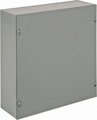 nVent Hoffman - Steel Junction Box Enclosure Screw Flat Cover - NEMA 1, 12" Wide x 12" High x 4" Deep - All Tool & Supply