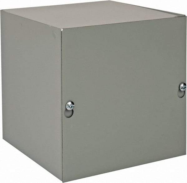 nVent Hoffman - Steel Junction Box Enclosure Screw Flat Cover - NEMA 1, 6" Wide x 6" High x 6" Deep - All Tool & Supply