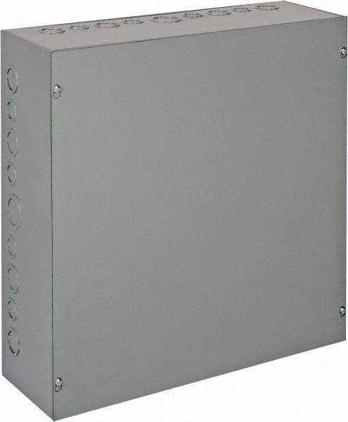 nVent Hoffman - Steel Junction Box Enclosure Screw Flat Cover - NEMA 1, 18" Wide x 18" High x 6" Deep - All Tool & Supply