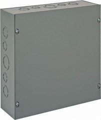 nVent Hoffman - Steel Junction Box Enclosure Screw Flat Cover - NEMA 1, 12" Wide x 12" High x 4" Deep - All Tool & Supply