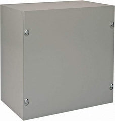 nVent Hoffman - Steel Junction Box Enclosure Screw Flat Cover - NEMA 1, 10" Wide x 10" High x 6" Deep - All Tool & Supply