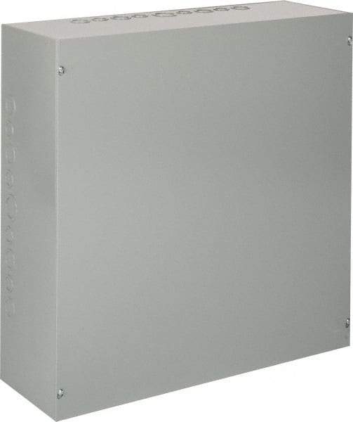 nVent Hoffman - Steel Junction Box Enclosure Screw Flat Cover - NEMA 1, 24" Wide x 24" High x 8" Deep - All Tool & Supply