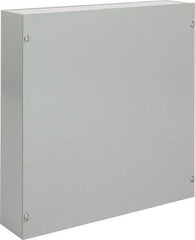 nVent Hoffman - Steel Junction Box Enclosure Screw Flat Cover - NEMA 1, 18" Wide x 18" High x 4" Deep - All Tool & Supply