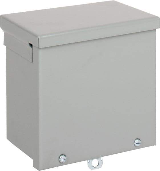 nVent Hoffman - Steel Junction Box Enclosure Screw Flat Cover - NEMA 3R, 6" Wide x 6" High x 4" Deep - All Tool & Supply