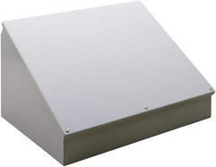 nVent Hoffman - Steel Junction Box Enclosure Hinge Sloped Cover - NEMA 12, 13, 406mm Wide x 305 mm High x 231mm Deep - All Tool & Supply