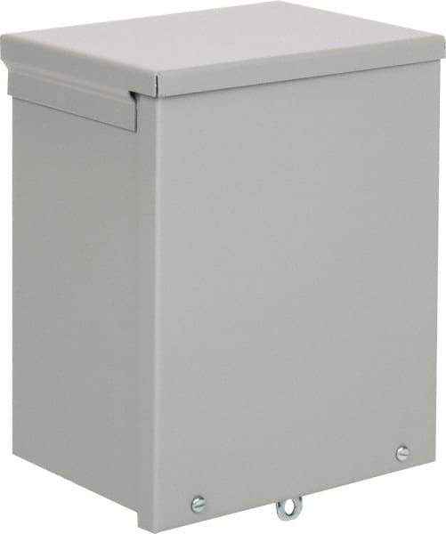 nVent Hoffman - Steel Junction Box Enclosure Screw Flat Cover - NEMA 3R, 8" Wide x 10" High x 6" Deep - All Tool & Supply