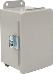 nVent Hoffman - Steel Junction Box Enclosure Hinge Flat Cover - NEMA 12, 13, 4" Wide x 6" High x 4" Deep - All Tool & Supply