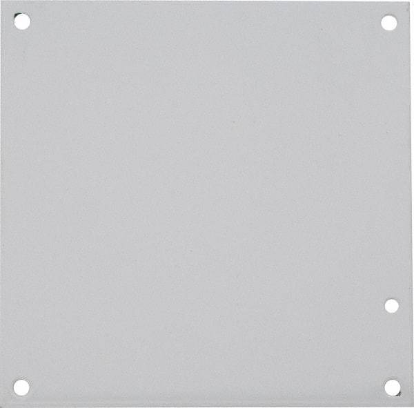 nVent Hoffman - 6-1/4" OAW x 6-1/4" OAH Powder Coat Finish Electrical Enclosure Nonperforated Panel - 8" x 8" Box, 14 Gauge Steel, Use with A8N84/A8N86/A8R86HCR - All Tool & Supply