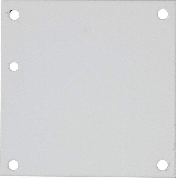 nVent Hoffman - 4-1/4" OAW x 4-1/4" OAH Powder Coat Finish Electrical Enclosure Nonperforated Panel - 6" x 6" Box, 14 Gauge Steel, Use with A6N64/A6R64HCR - All Tool & Supply