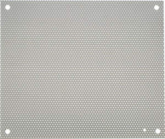 nVent Hoffman - 14-1/2" OAW x 17" OAH Powder Coat Finish Electrical Enclosure Perforated Panel - 20" x 16" Box, 16 Gauge Steel, Use with A20N16ALP/A20N16BLP - All Tool & Supply