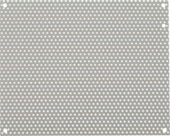 nVent Hoffman - 8-1/4" OAW x 10-1/4" OAH Powder Coat Finish Electrical Enclosure Perforated Panel - 12" x 10" Box, 16 Gauge Steel, Use with A12N104/A12N106/A12R106HCR - All Tool & Supply