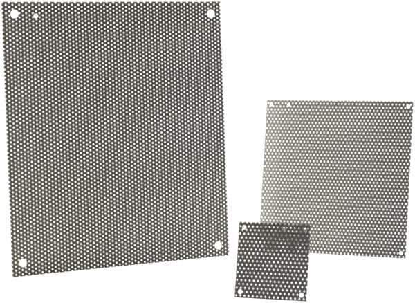 nVent Hoffman - 8-1/4" OAW x 10-1/4" OAH Powder Coat Finish Electrical Enclosure Nonperforated Panel - 12" x 10" Box, 14 Gauge Steel, Use with A12N104/A12N106/A12R106HCR - All Tool & Supply