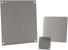 nVent Hoffman - 8-1/4" OAW x 10-1/4" OAH Powder Coat Finish Electrical Enclosure Nonperforated Panel - 12" x 10" Box, 14 Gauge Steel, Use with A12N104/A12N106/A12R106HCR - All Tool & Supply