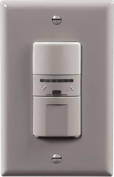 Cooper Wiring Devices - 1,000 Square Ft. Coverage, Infrared Occupancy Sensor Wall Switch - 600 at 120 V Incandescent, 600 at 120 V Fluorescent, 120 VAC, Gray - All Tool & Supply