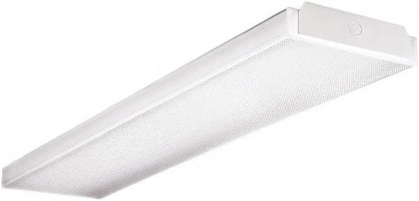 Cooper Lighting - 4 Lamp, 4 Ft. Long, 32 Watt, Surface Mounted, Fluorescent Lamp Wraparound Light Fixture - 120-277 Volt, Electronic Ballast - All Tool & Supply