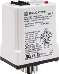 Square D - 11 Pin, 999 min Delay, Multiple Range DPDT Time Delay Relay - 10 Contact Amp, 24 VAC/VDC - All Tool & Supply