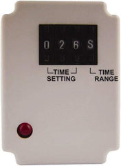 Square D - 8 Pin, 999 hr Delay, Multiple Range DPDT Time Delay Relay - 10 Contact Amp, 110 VDC & 120 VAC - All Tool & Supply