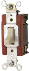 Cooper Wiring Devices - 3 Pole, 120 to 277 VAC, 20 Amp, Specification Grade, Toggle, Wall and Dimmer Light Switch - 1.31 Inch Wide - All Tool & Supply