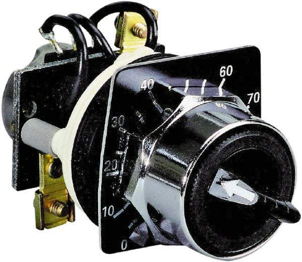 Schneider Electric - 500,000 Ohm, 30mm, 300 VAC Potentiometer - 2 Watts, Nonilluminated, Knob Operated, NEMA 4, 13 - All Tool & Supply