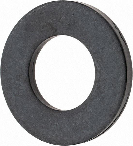 TE-CO - 1" Screw, Grade 1010 Steel Standard Flat Washer - 1-1/32" ID x 2" OD, 3/16" Thick, Black Oxide Finish - All Tool & Supply