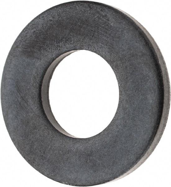 TE-CO - 1/2" Screw, Grade 1010 Steel Standard Flat Washer - 17/32" ID x 1-1/8" OD, 1/8" Thick, Black Oxide Finish - All Tool & Supply