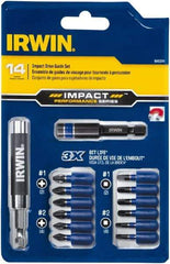 Irwin - 14 Piece, Phillips, Square Handle, Drive Set - #1, #2 - All Tool & Supply