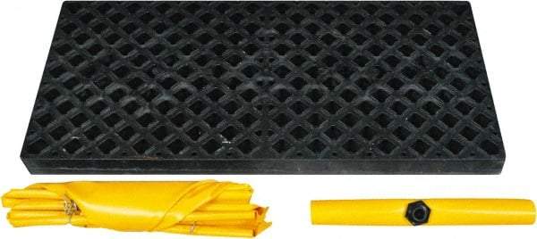 UltraTech - 66 Gal Sump, 3,000 Lb Capacity, 2 Drum, Polyethylene Spill Deck or Pallet - 54" Long x 25" Wide x 4" High, Low Profile, Inline Drum Configuration - All Tool & Supply