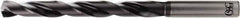 OSG - 7.7mm, 140° Point, Spiral Flute, Solid Carbide Taper Length Drill Bit - WD1 Finish, 76mm Flute Length, 116mm OAL, Series HP258 - All Tool & Supply