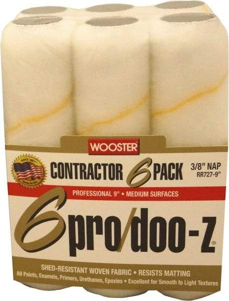 Wooster Brush - 3/8" Nap, 9" Wide Paint Roller - Medium Texture, Woven - All Tool & Supply